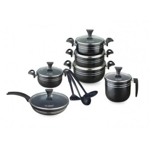 HARVEST 15 PCS COOKWARE SET 3353[SUPPORTS INDUCTION COOKTOPS]