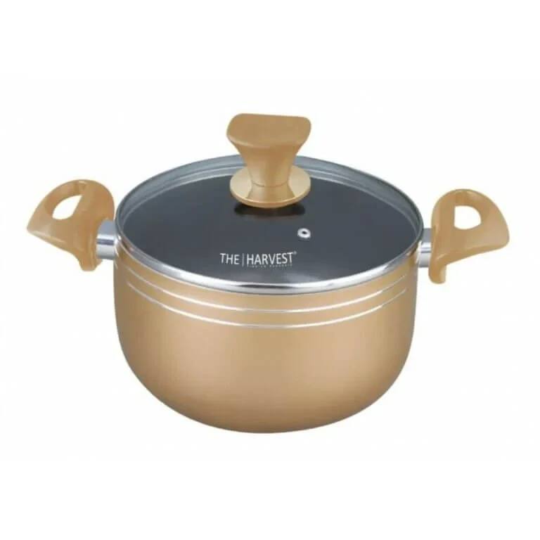 HARVEST 22 CM ECO-FRIENDLY CERAMIC NON-STICK CASSEROLE PAN 716928 [SUPPORTS INDUCTION COOKTOPS]