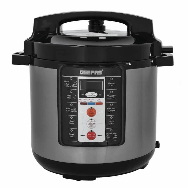 GEEPAS COMPACT & MULTIPURPOSE 6L & 14 COOKING PROGRAMS DIGITAL MULTI COOKER