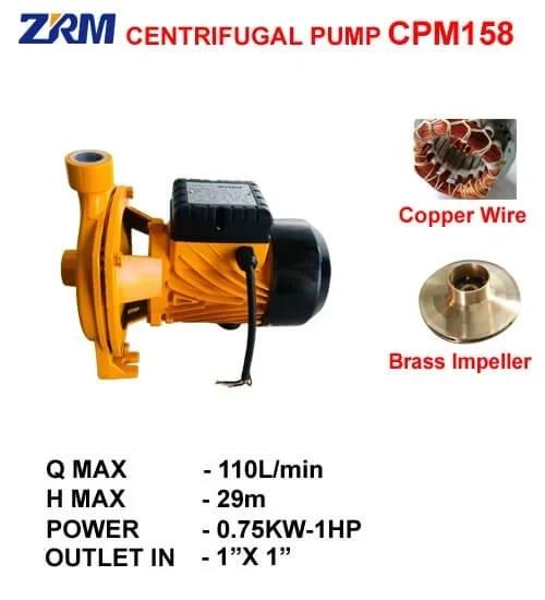 ZRM CENTRIFUGAL WATER PUMP CPM158 [1HP]