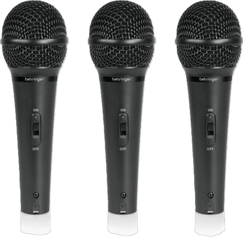 BEHRINGER DYNAMIC CARDIOID VOCAL AND INSTRUMENT MICROPHONES (SET OF 3) XM1800S
