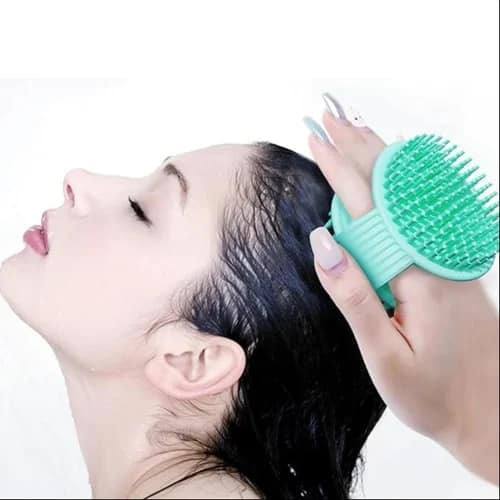 SILICONE DOUBLE SIDE HAIR BRUSH GREEN