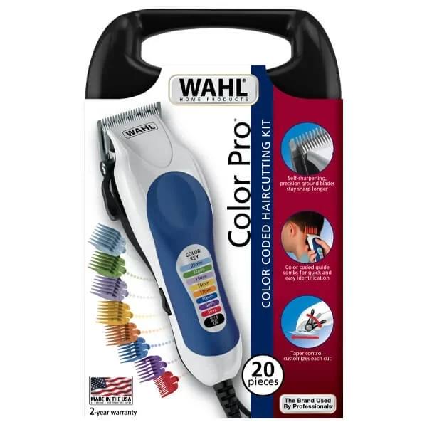 WAHL COLOR PRO CLIPPER WITH EASY COLOR – CODED GUIDE COMBS (20PCS)