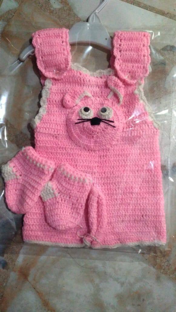 SOFT WOOL CUTE DRESS FOR BABIES