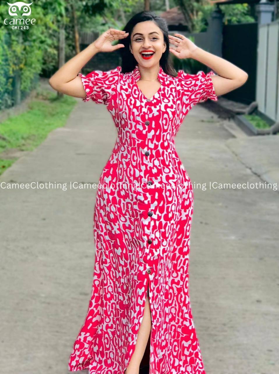 PINK STYLISH LONG FROCK DESIGN