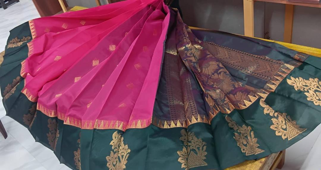 KOTTANCHI SILK COTTON SAREE WITH CONTRAST BLOUSE AVAILABLE