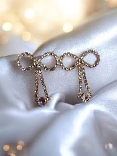 GRAND CRYSTAL & PEARL CHAND BALI EARRINGS
