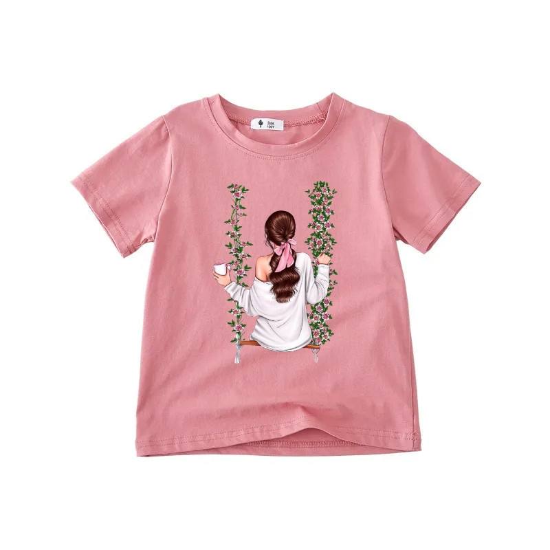 RED AND WHITE DESIGN KIDS T SHIRT