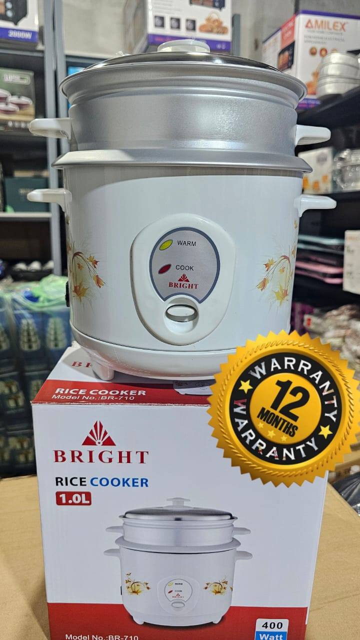BRIGHT RICE COOKER WITH STEAMER AVAILABLE