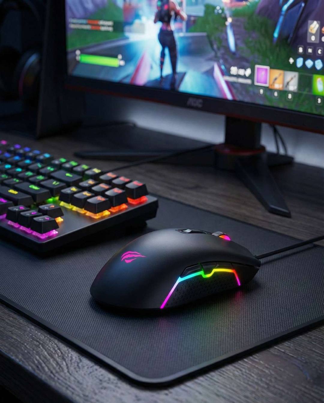 HAVIT MS1010 RGB BACKLIT GAMING WIRED MOUSE