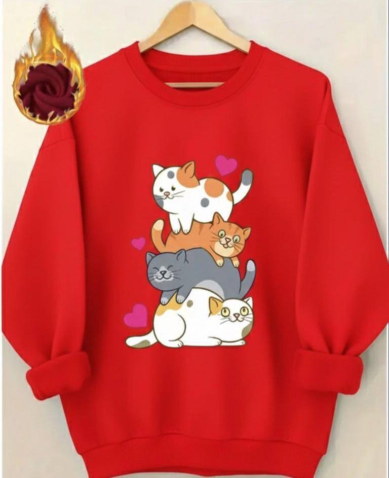 RED DESIGN BAGGY STYLE T SHIRT