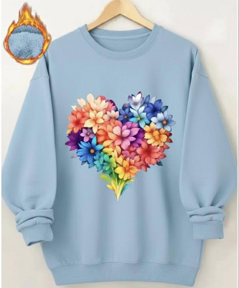 T SHIRT DESIGN FOR LADIES - HEART SHAPE PRINTED