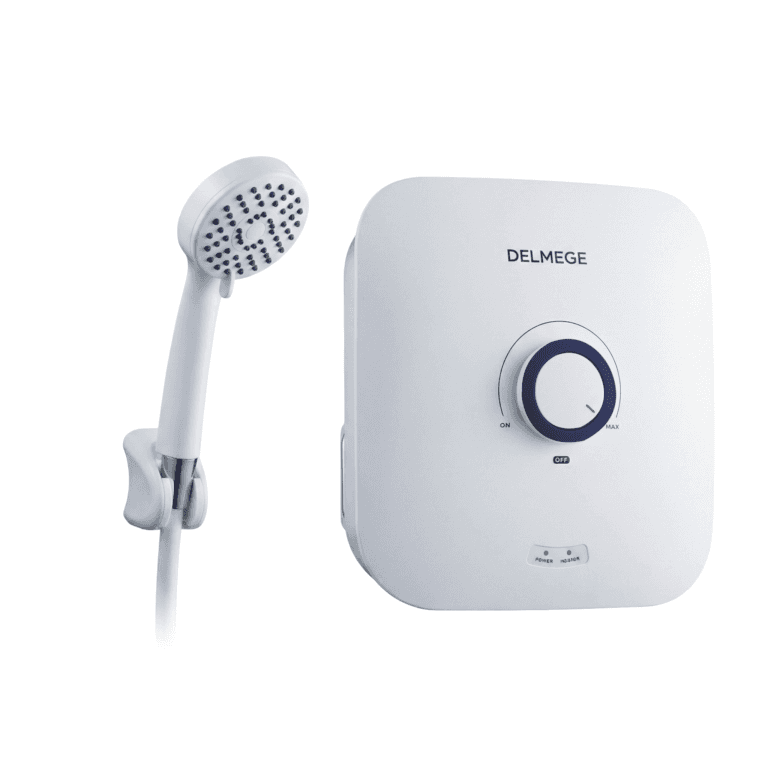 DELMEGE INSTANT SHOWER WATER HEATER 3.5KW WITHOUT PRESSURE PUMP DWH-D3.5-NP-2 [WHITE]
