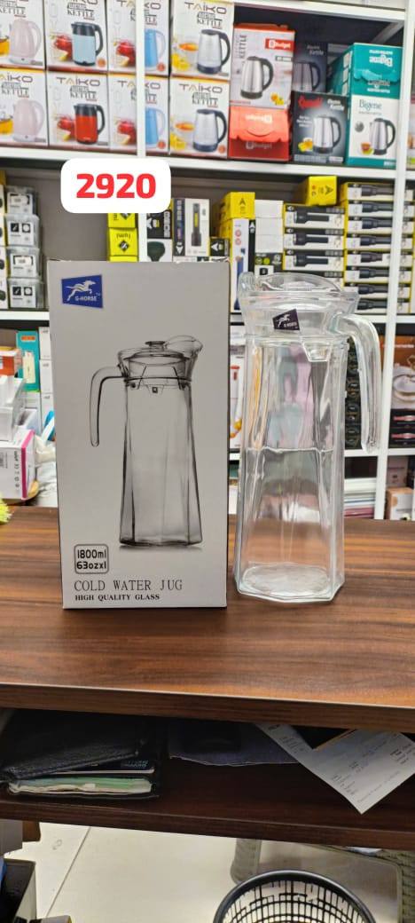 GLASS WATER JUG