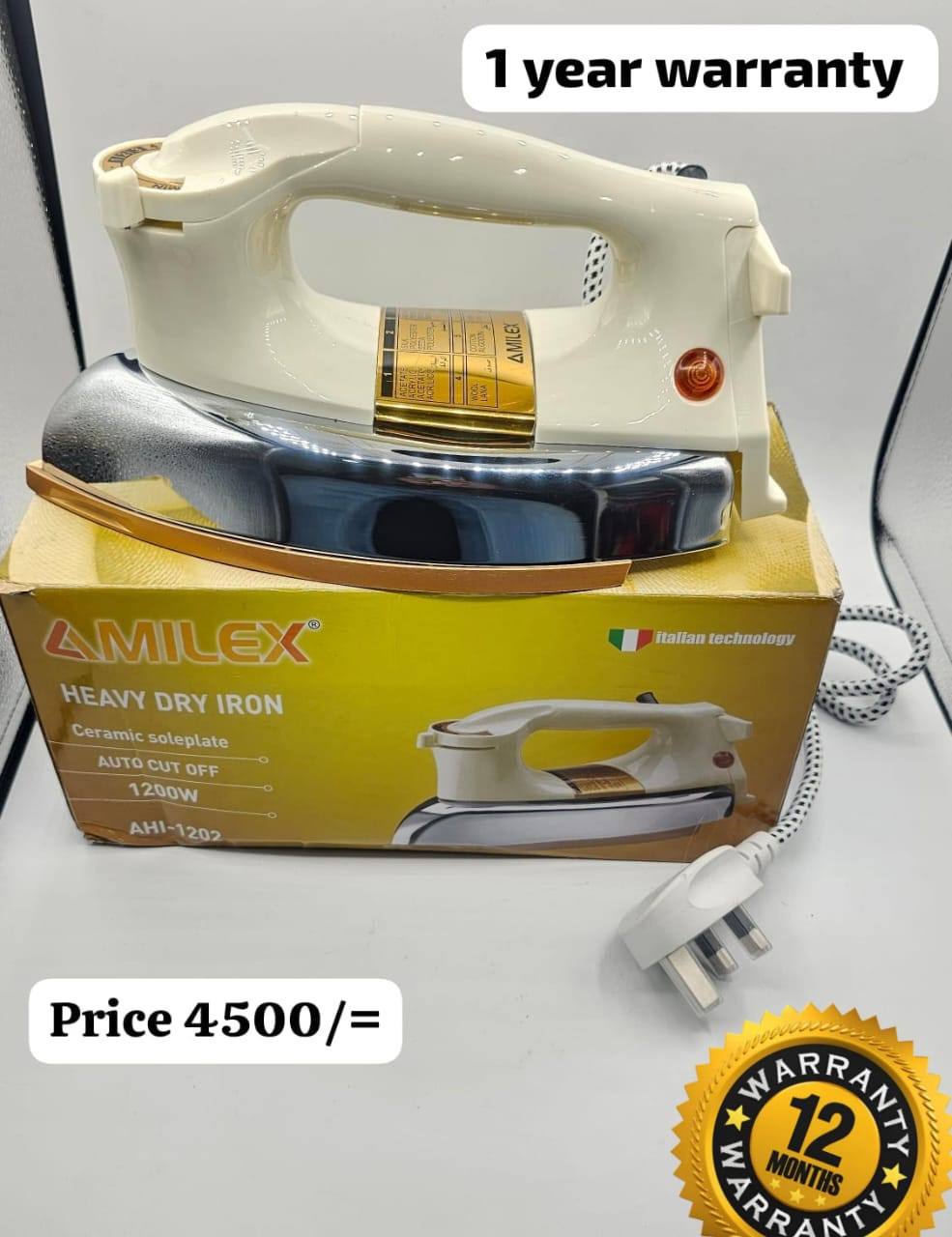 AMILEX HEAVY DRY IRON AVAILABLE