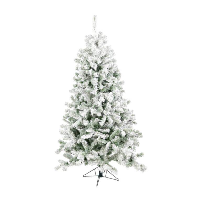 CHRISTMAS TREE DAWN SNOW HEAVILY WHITE FLOCKED – 6FT