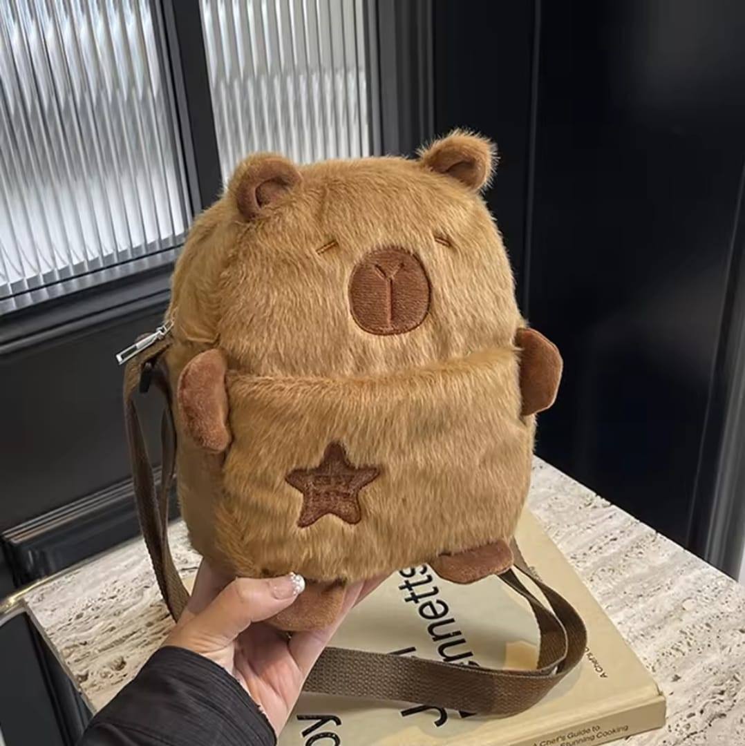 ZIPPER CAPYBARA SHOULDER BAG FOR SALE