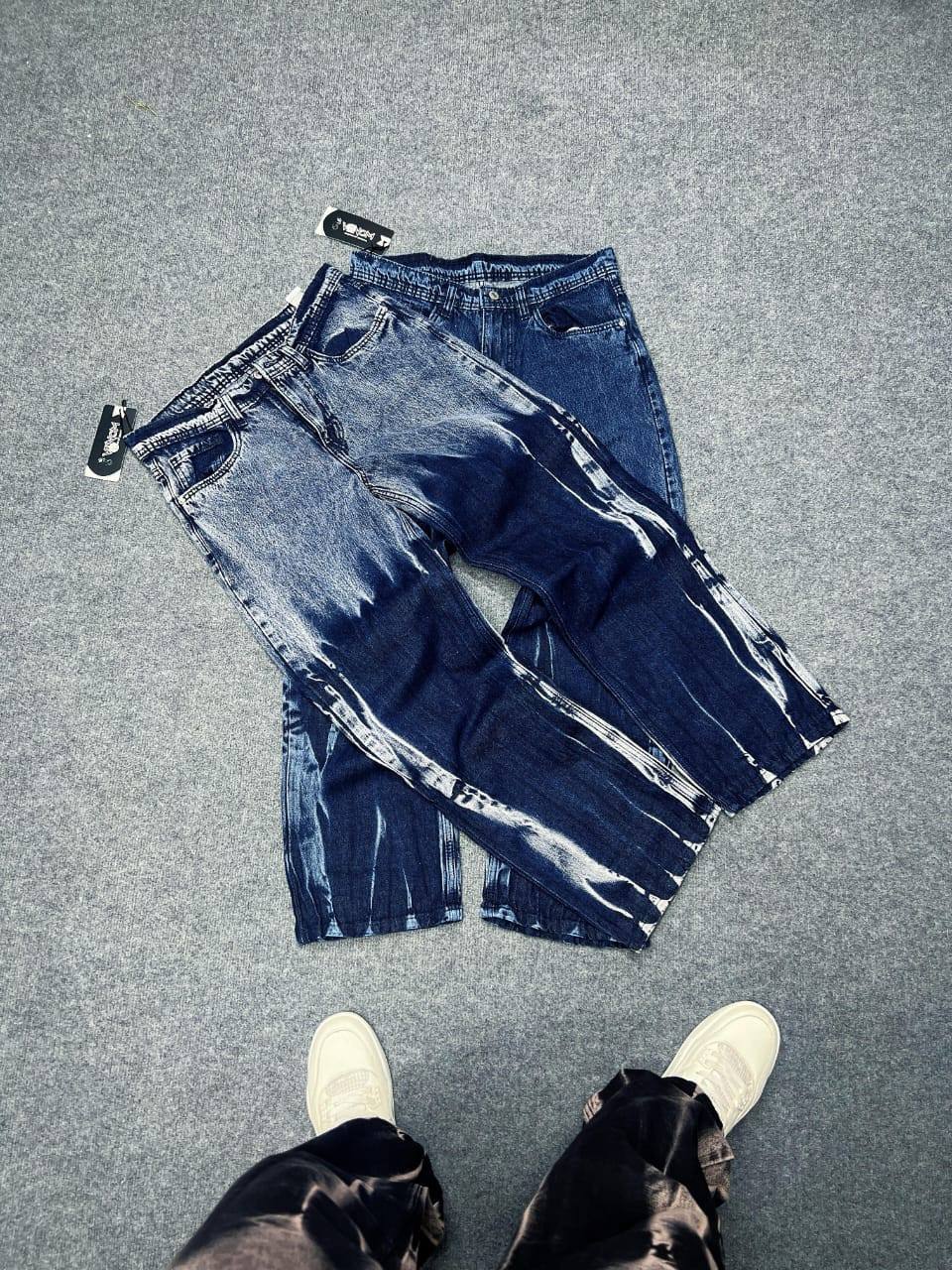 ACID WASH BIG FOLD DENIM ON SALE