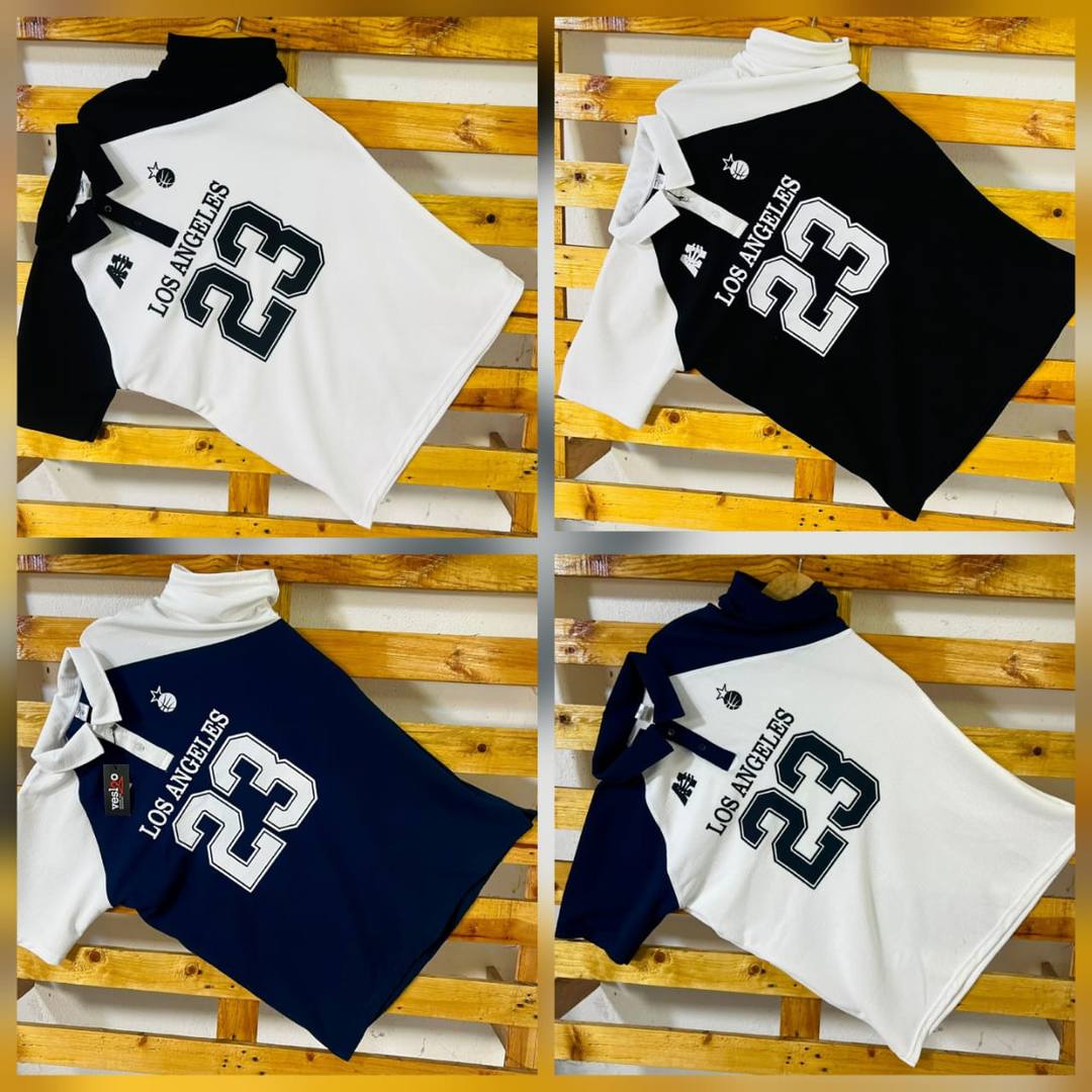 POPCORN COLLAR NUMBER T-SHIRT AVAILABLE FOR A SALE