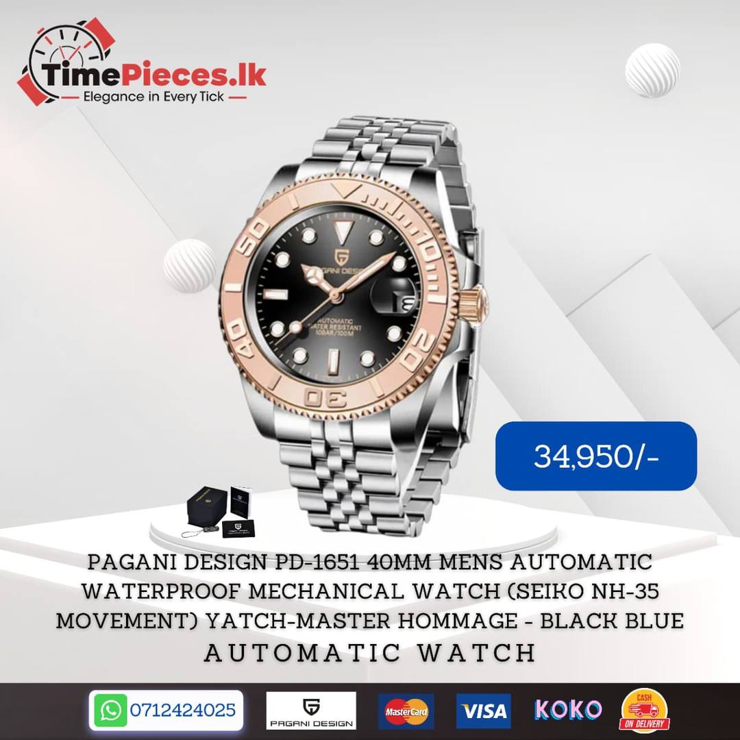 PAGANI DESIGN PD-1651 40MM MENS AUTOMATIC WATERPROOF MECHANICAL WATCH