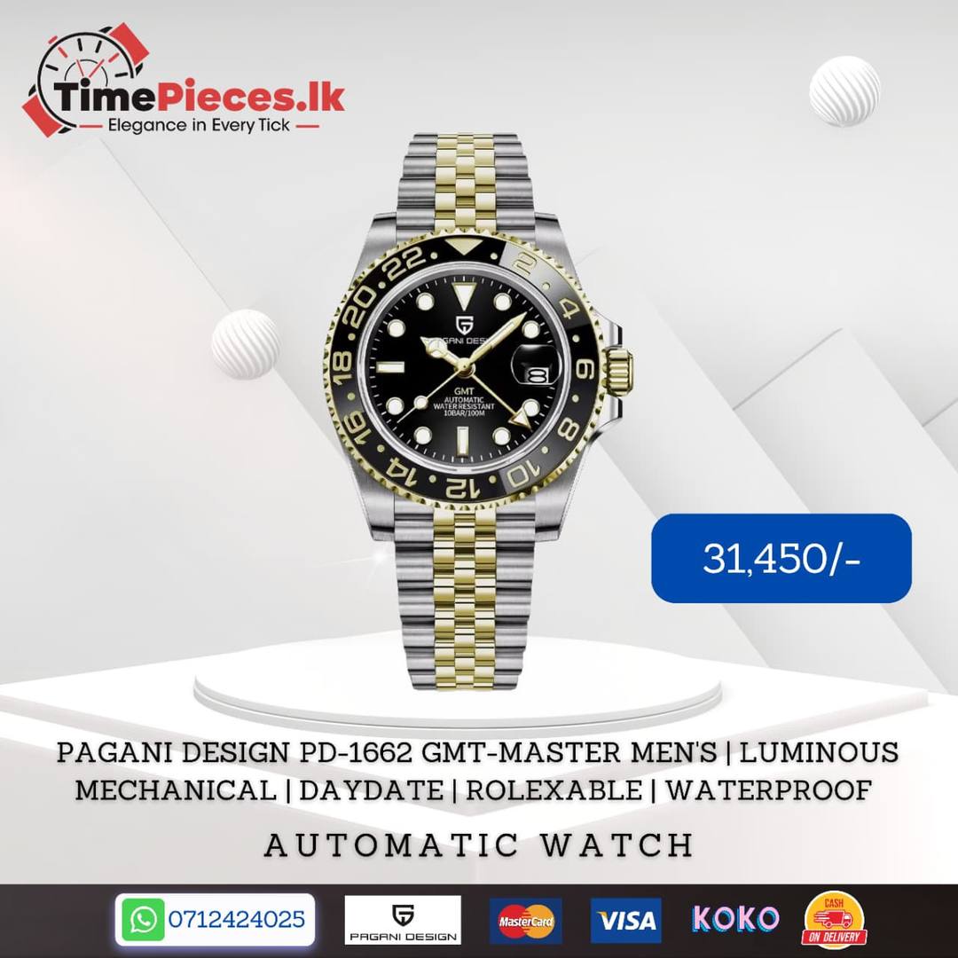 PAGANI DESIGN PD-1662 GMT-MASTER MEN'S WATERPROOF WATCH