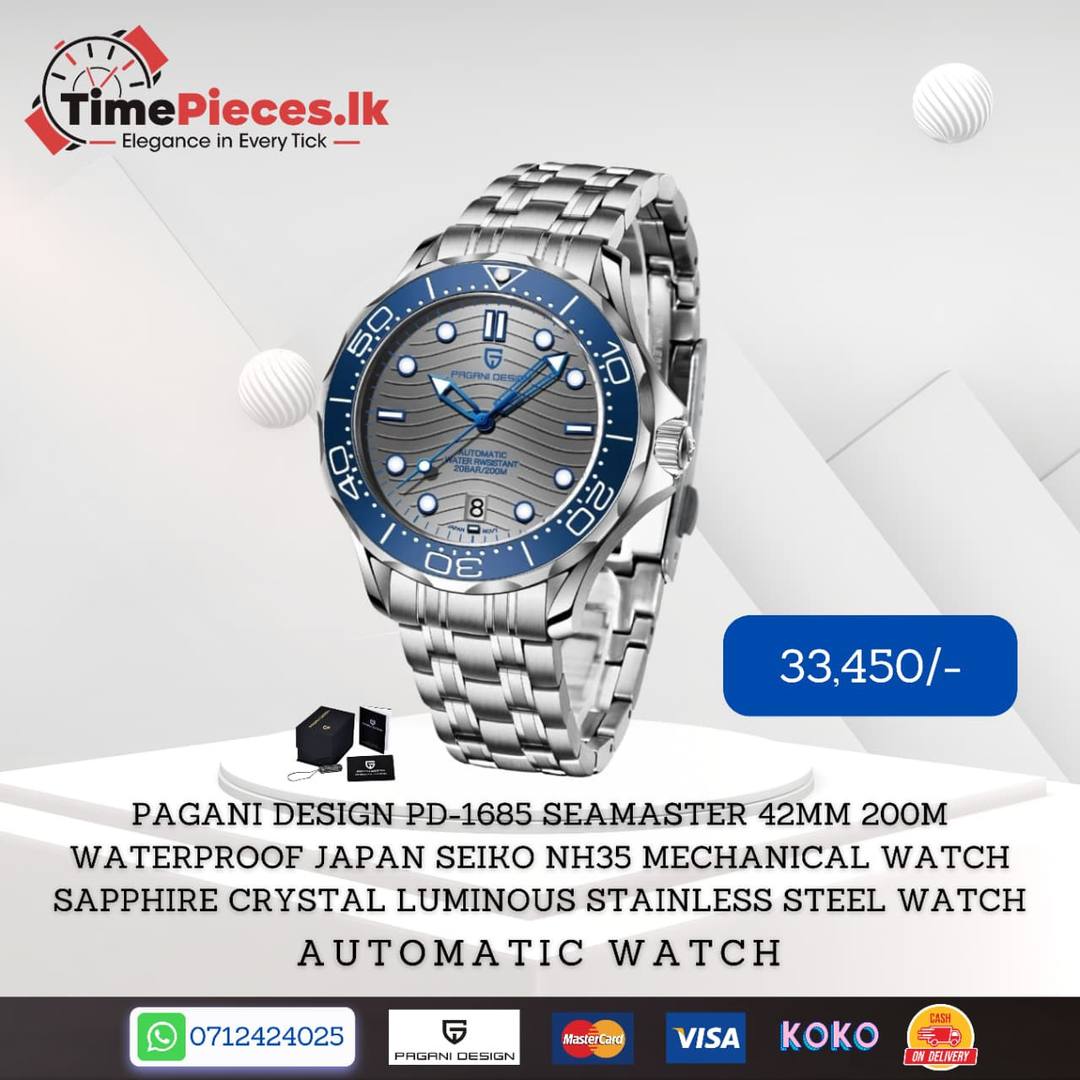 PAGANI DESIGN PD-1685 SEAMASTER 42MM 200M WATERPROOF MECHANICAL WATCH