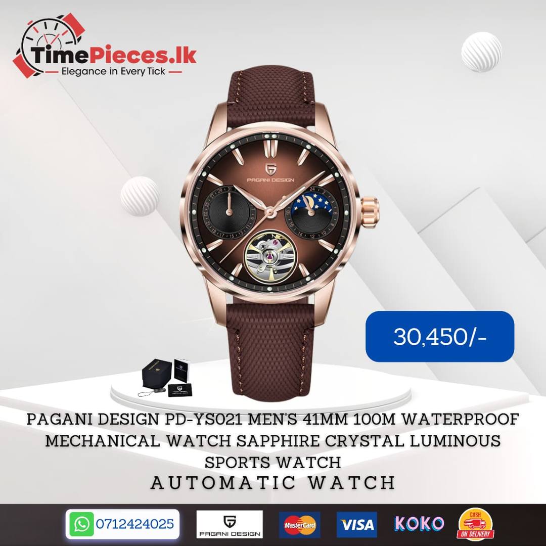 PAGANI DESIGN PD-YS021 MEN'S 41MM 100M WATERPROOF MECHANICAL WATCH