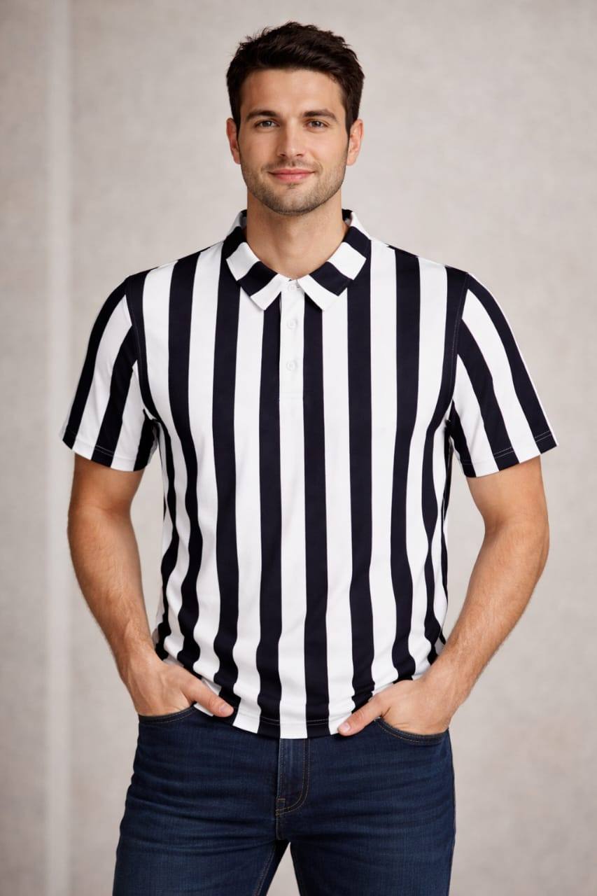 TWO TONE COLLAR T-SHIRT