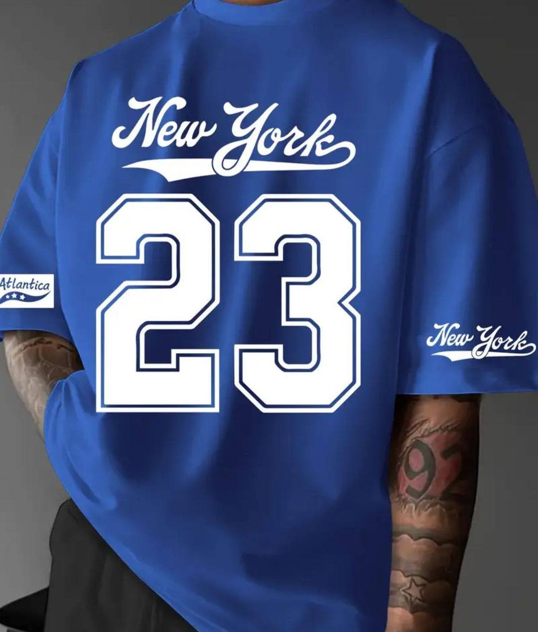 CASUAL TEE WITH 23 NUMBER PRINT