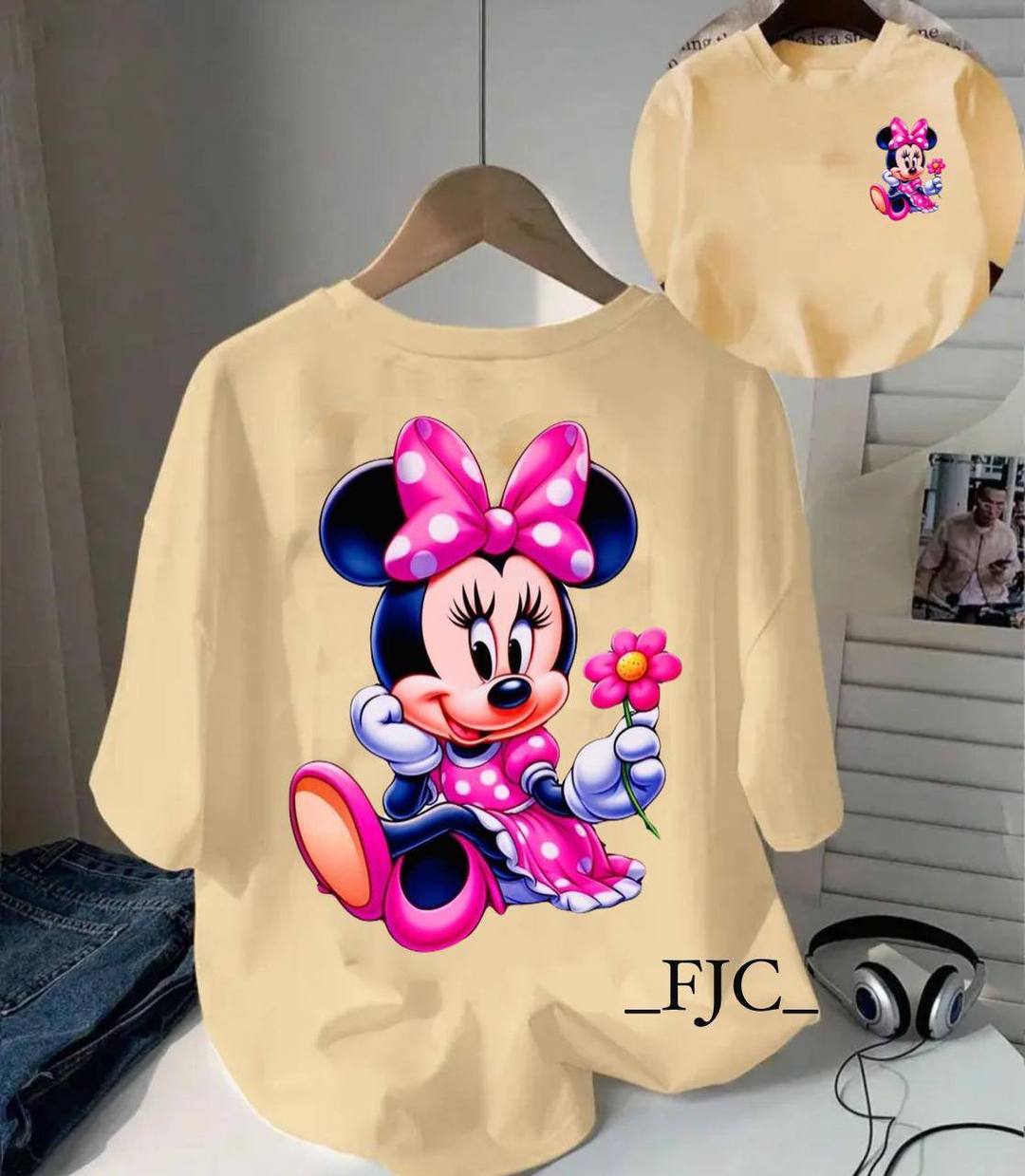 MICKEY MOUSE LADIES NEW PRINT T SHIRT