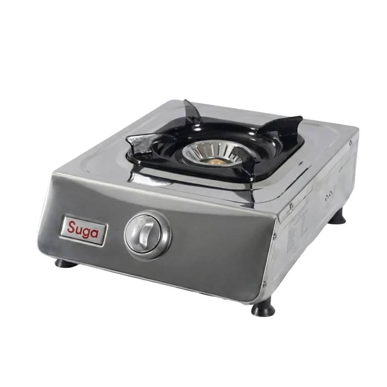 SUGA 1 BURNER STAINLESS STEEL GAS COOKER 1-N5-HS