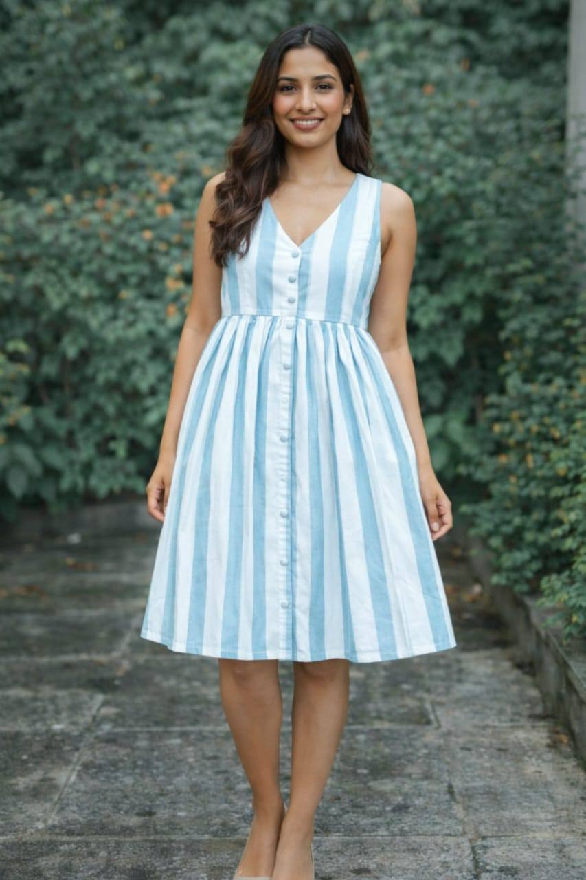STYLISH TWO TONE SHORT FROCK