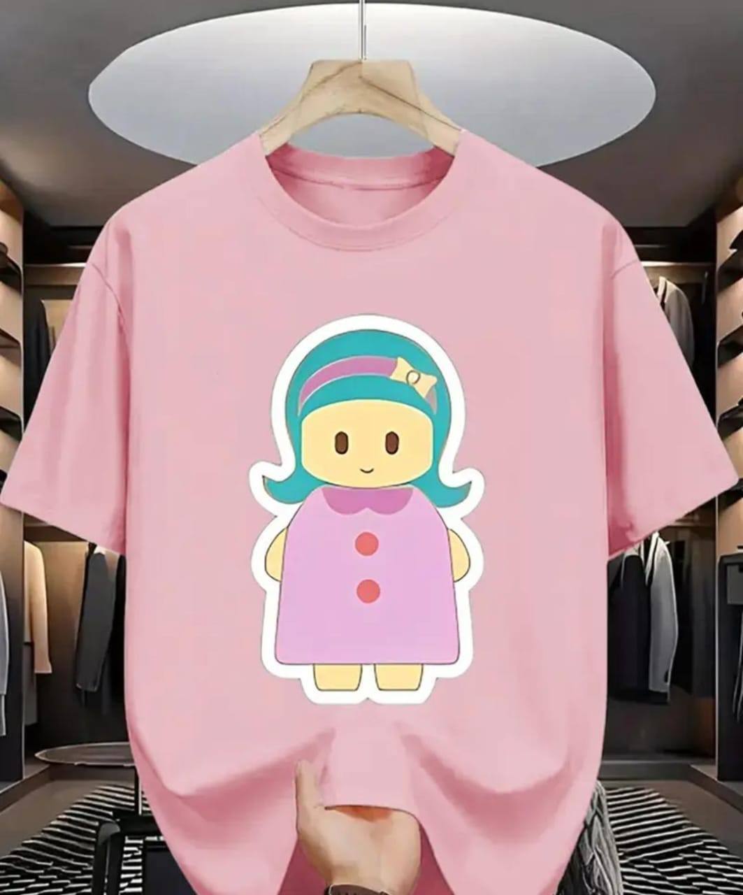 PINK COLOR TEE WITH LADIES