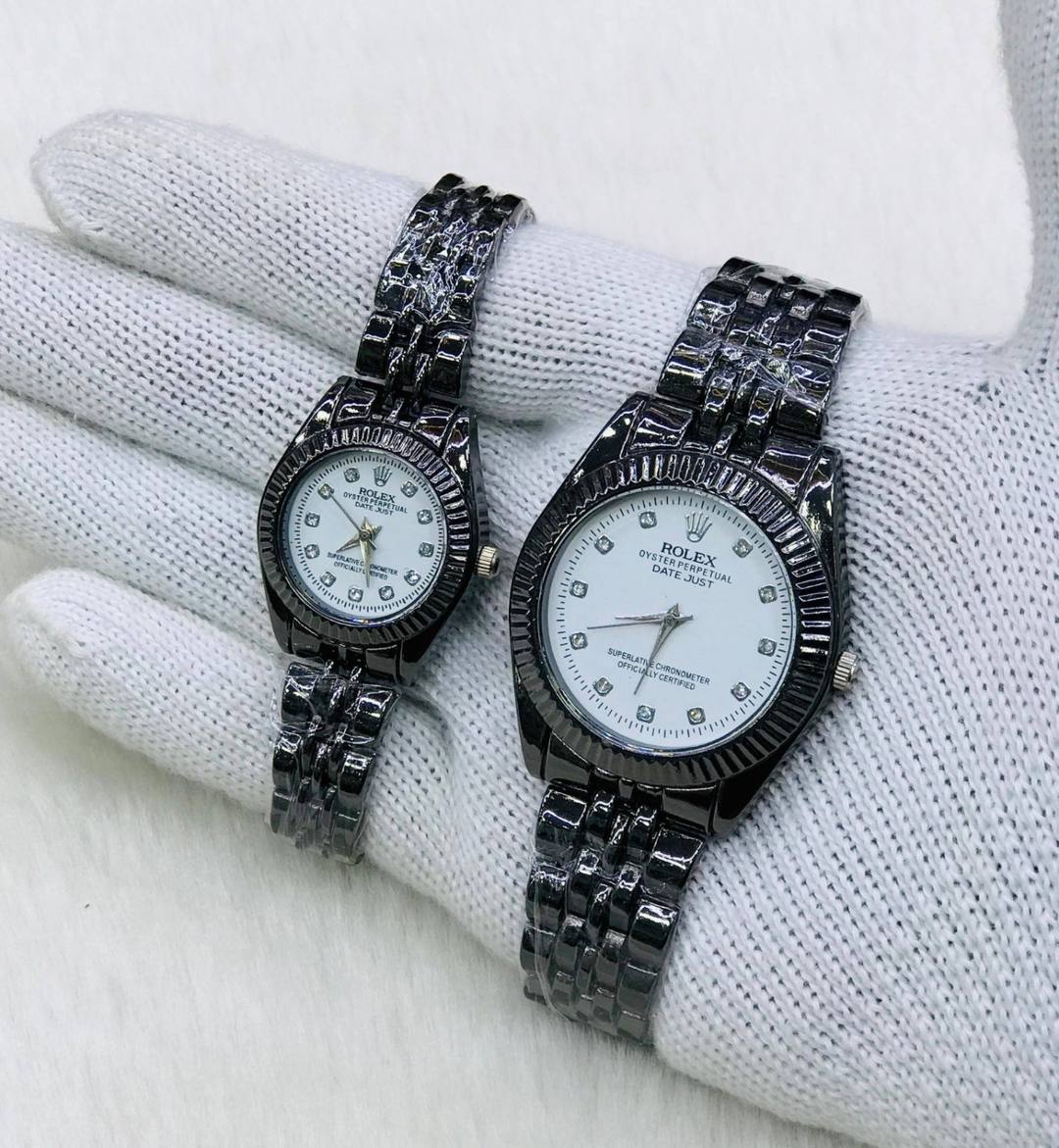 BLACK CHAIN WATCH GENTS