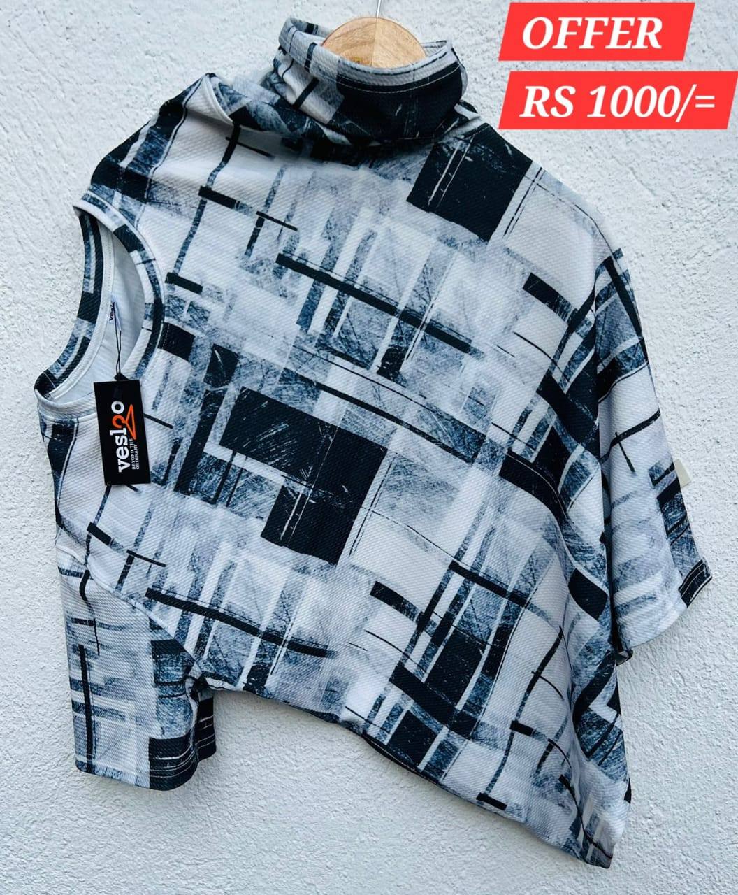 POPCORN MATERIAL PRINTED T-SHIRT