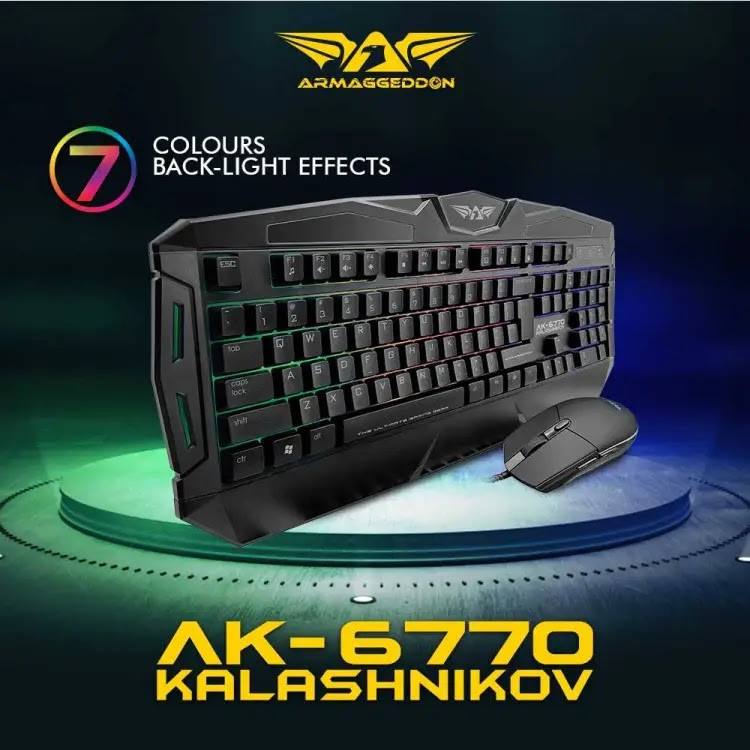 ARMAGGEDDON AK6770 KALASHNIKOV GAMING KEYBOARD AND MOUSE COMBO