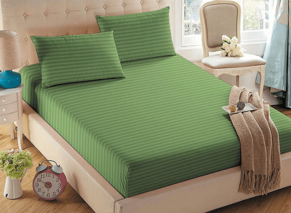 PREMIUM TWILL COTTON STRIPED BEDSHEET