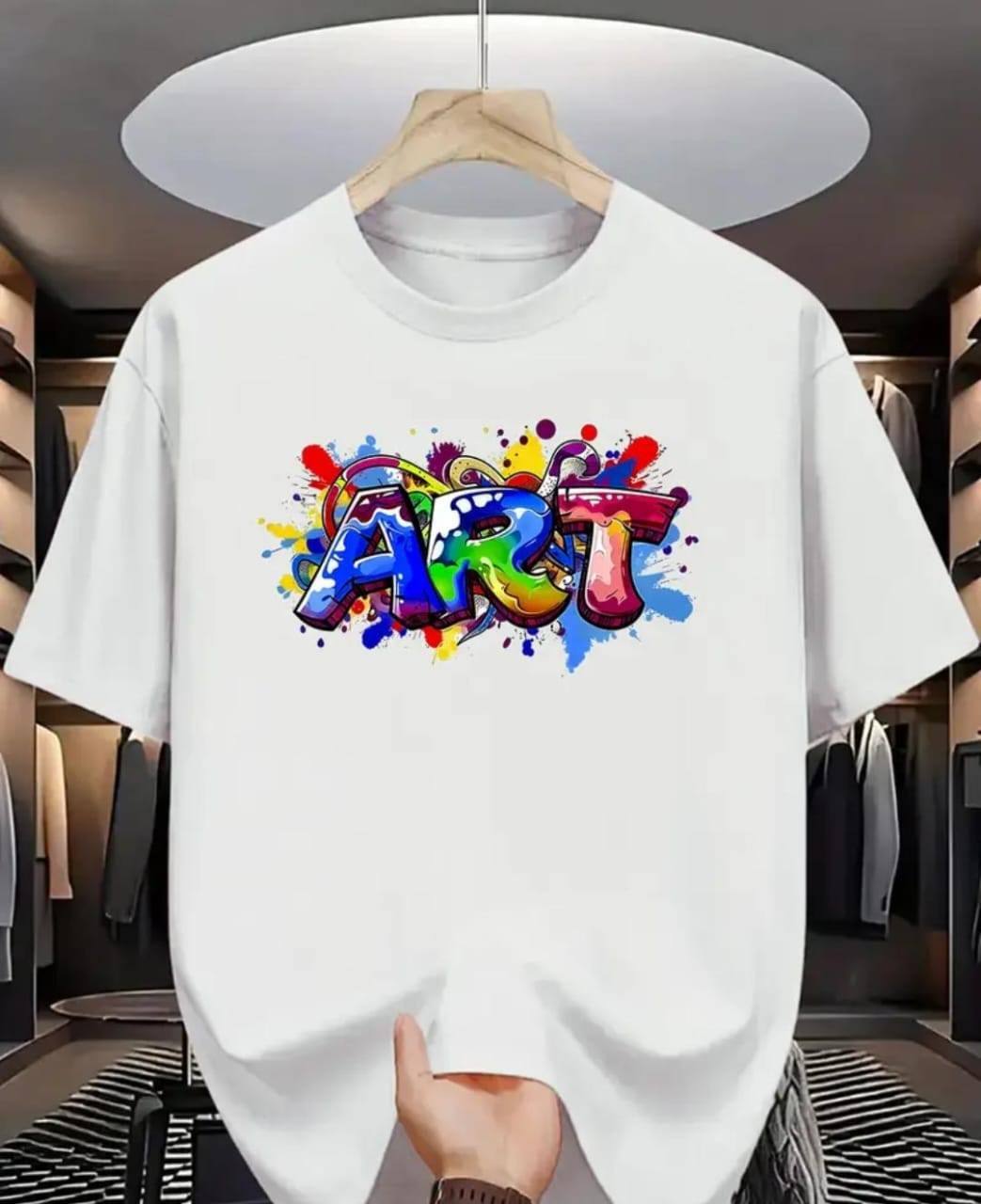 ART PRINT CASUAL TEE WITH GENTS
