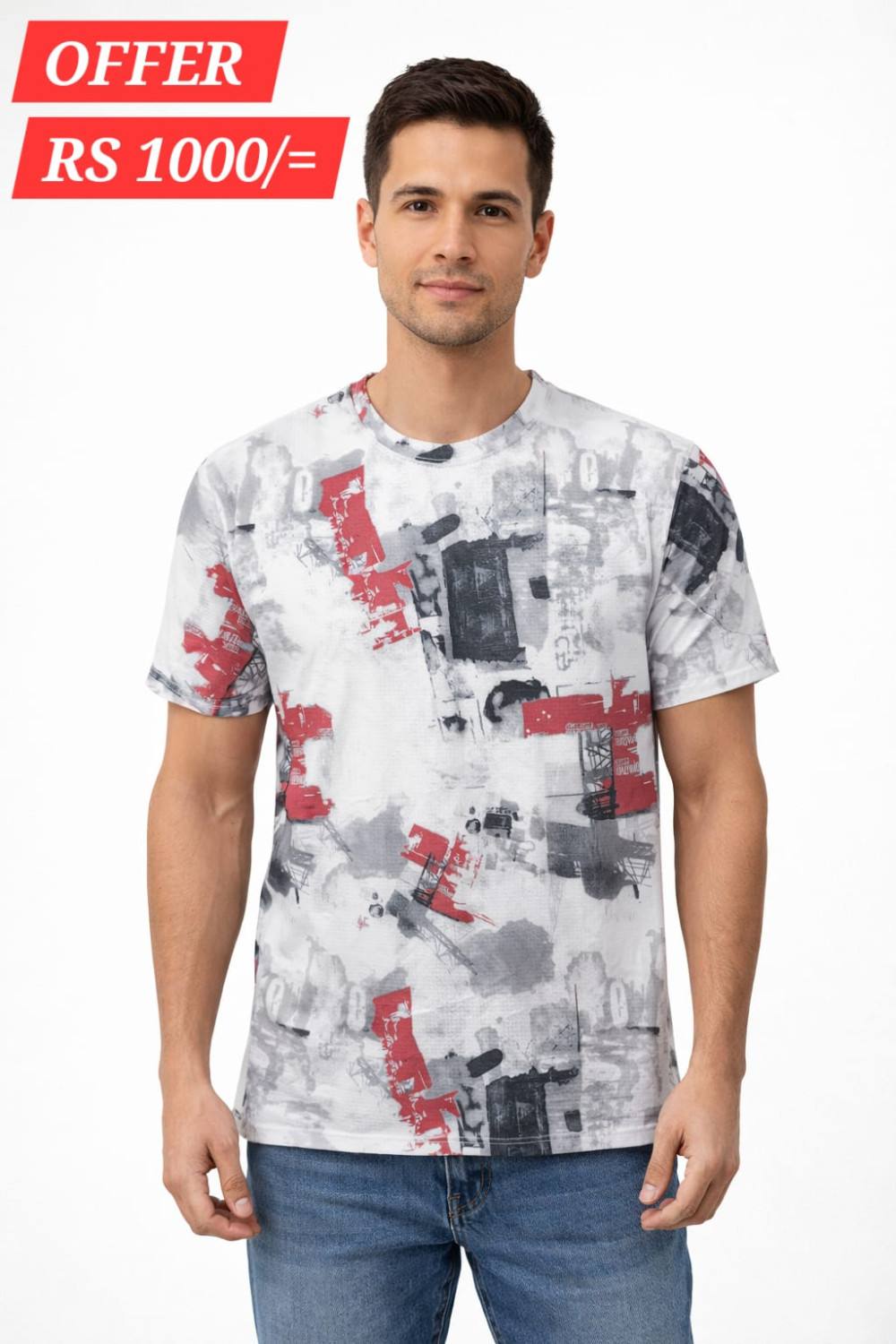 NEW STOCK POPCORN PRINTED T-SHIRT