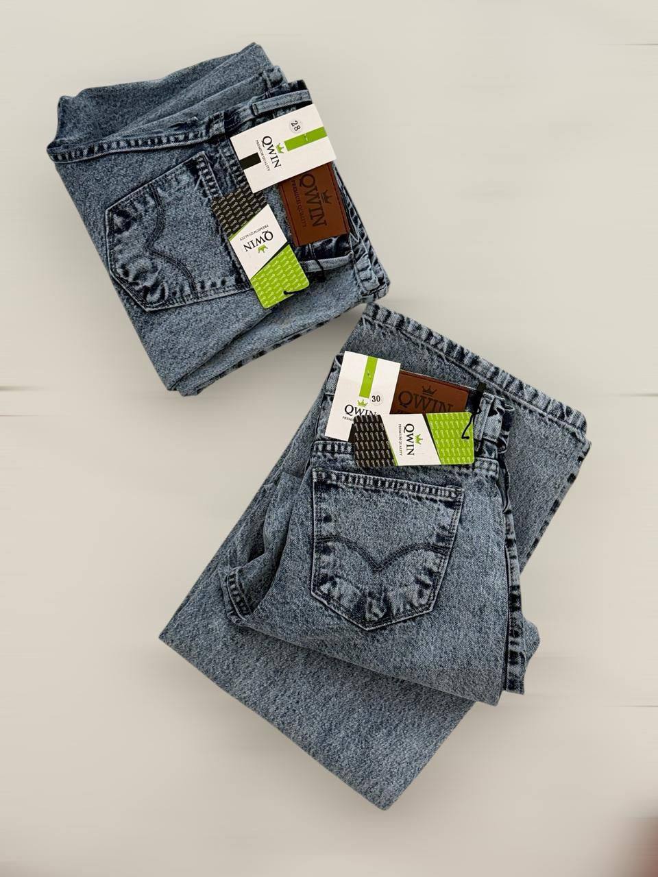 LADIES WIDE BAGGY DENIM