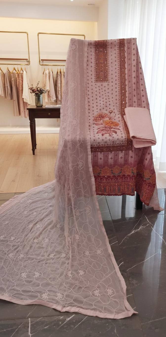 COTTON HAKOBA SHALWAR MATERIAL SET