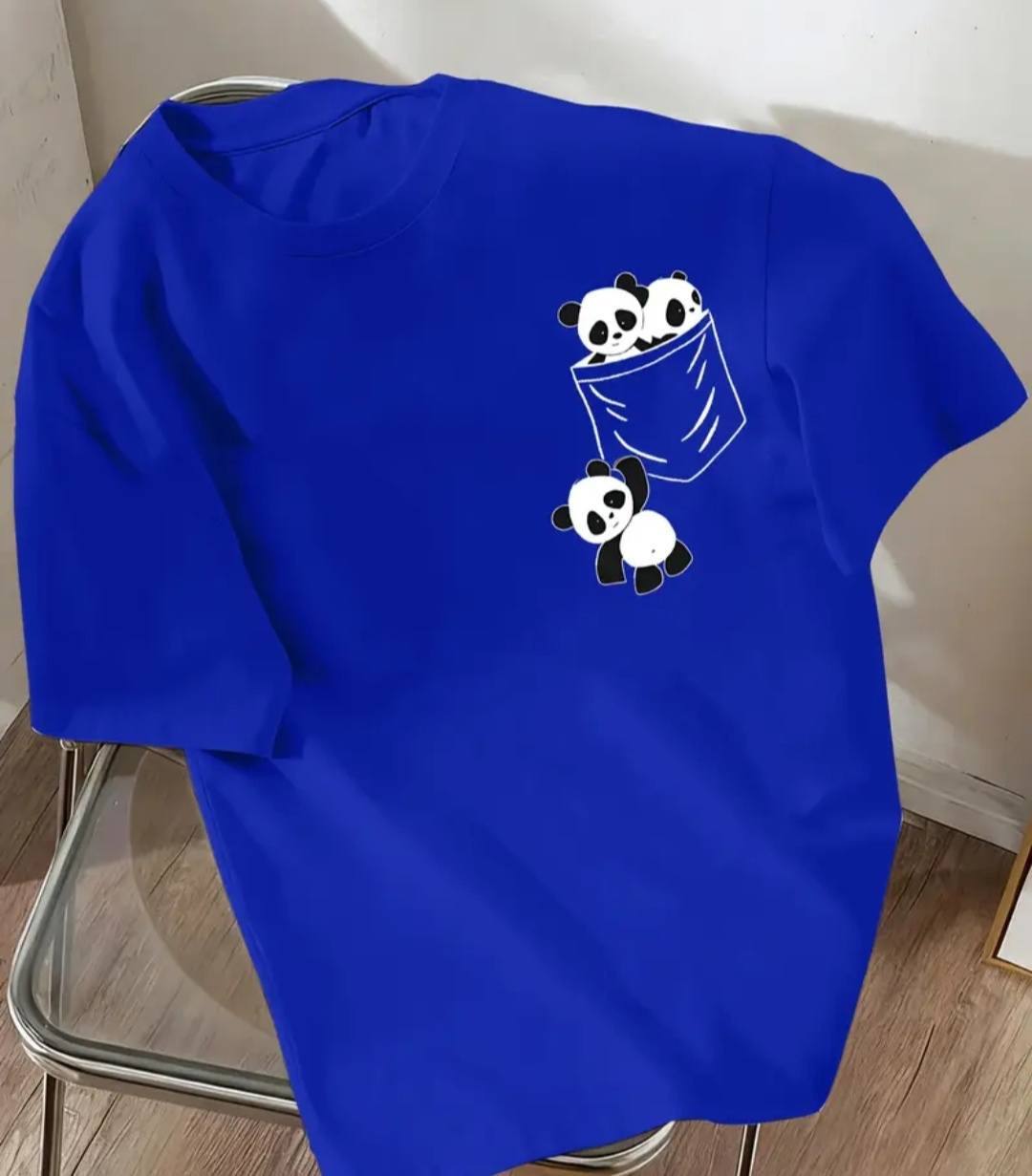POCKET SIZE MINI PRINT T SHIRTS BLUE PRINT DESIGN