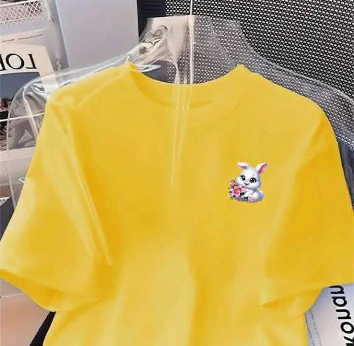 POCKET SIZE MINI PRINT T SHIRTS YELLOW DESIGN FOR SALE