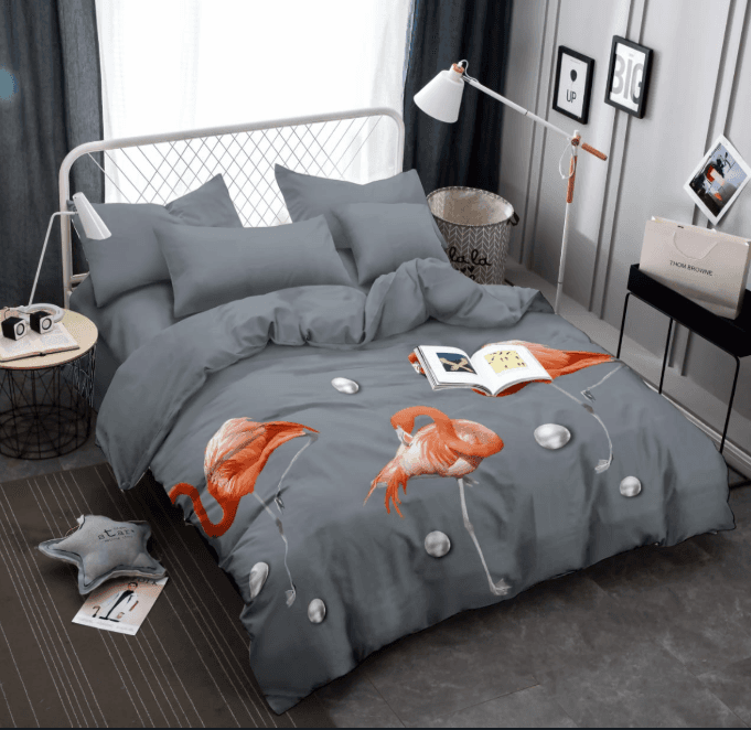 PRINTED BLANKETS - GREY