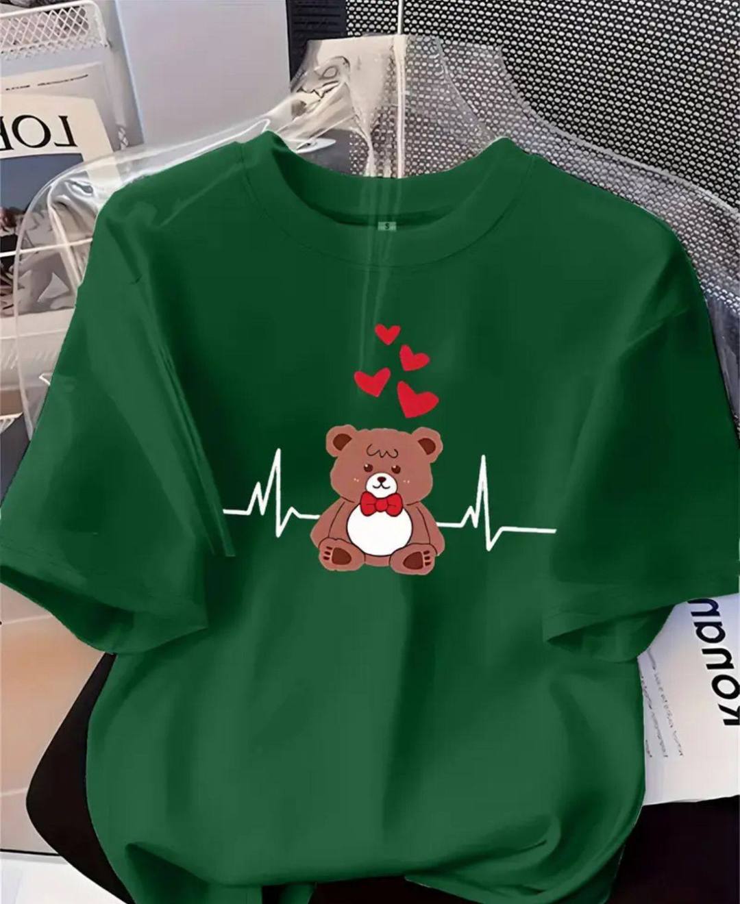 TEDDY BEAR PRINT TEE FOR SALE
