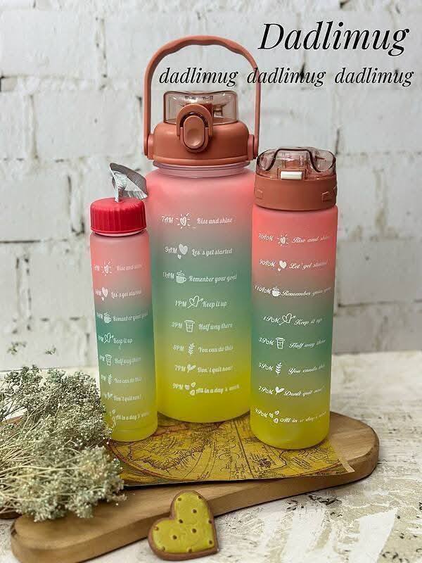 3 IN 1 A GRADE WATER BOTTLE SET