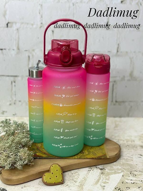 3 IN 1 A GRADE WATER BOTTLE SET