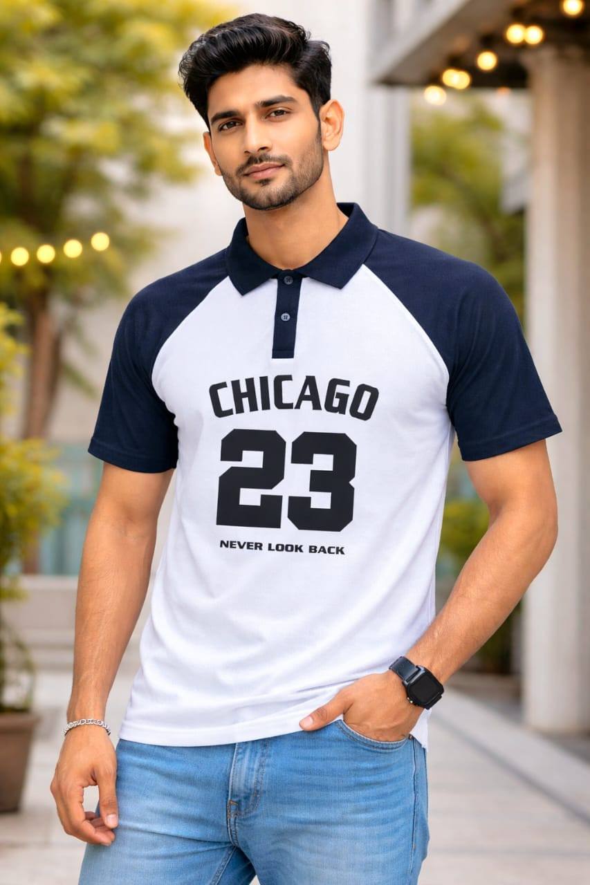 POPCORN COLLAR T-SHIRT STYLISH & TRENDY DESIGN