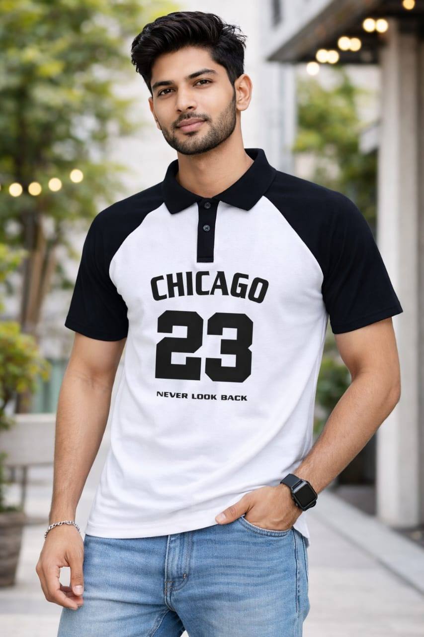 POPCORN COLLAR T-SHIRT STYLISH & TRENDY DESIGN
