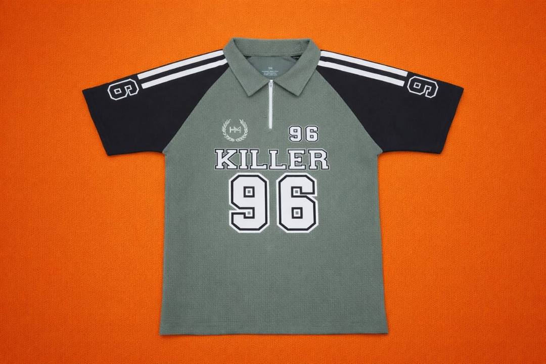 BOYS COLOR ZIPPER T-SHIRT